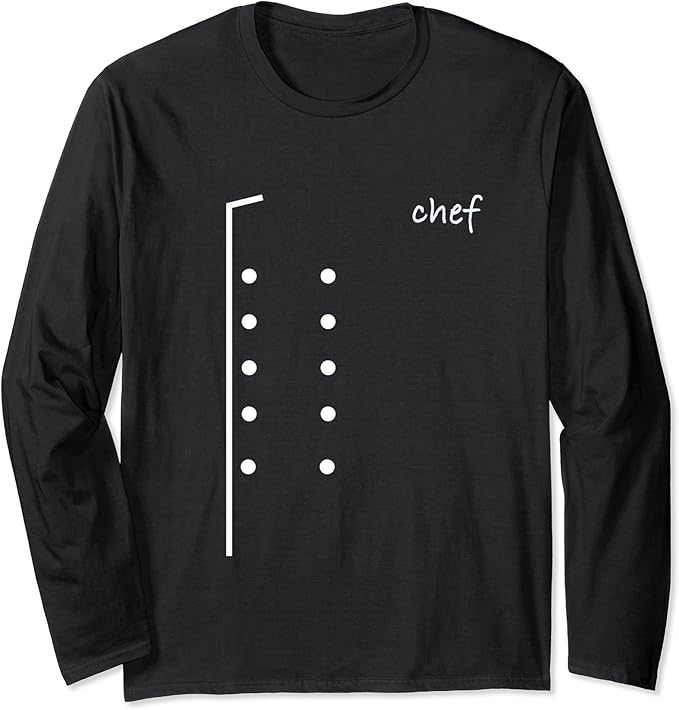Chef Long Sleeve TShirt Clothing, Shoes & Jewelry